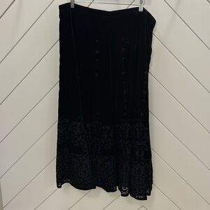 Black Velvet Holiday Skirt